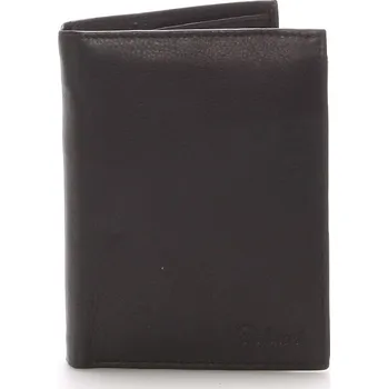 Peněženka Pánská kožená černá peněženka - Delami 8229 černá