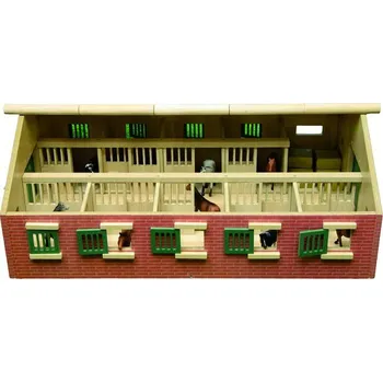 Mikro Trading Kids Globe Stáj pro koně Dřevěná hračka Mikro Trading Kids Globe Stáj pro koně