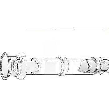 Kouřovod Komínek vertikální Ø 80 mm - (vnější)