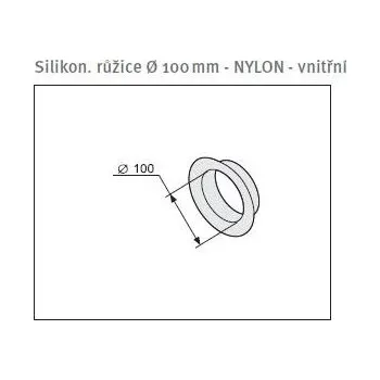 Kouřovod PROTHERM Růžice Ø 100 mm NYLON - vnitřní, (SR3D)