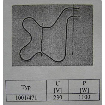 Příslušenství pro sporák topné těleso NARDI - spodní