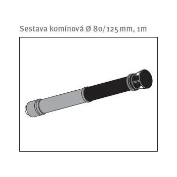 Kouřovod Sestava komínová Ø 80/125 mm, 1m