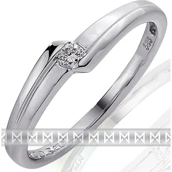 Prsten Zásnubní zlatý diamantový prsten z bílého zlata libovolná velikost 3860695 (3860695 - POŠTOVNÉ ZDARMA!!!)