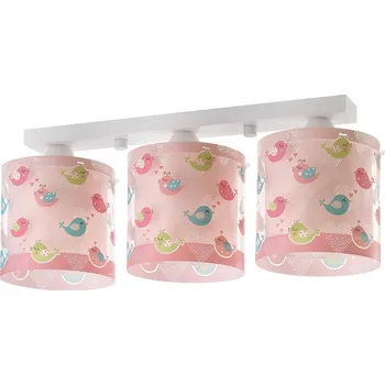 Dětské svítidlo Dalber Birds 3xE27 60 W růžové