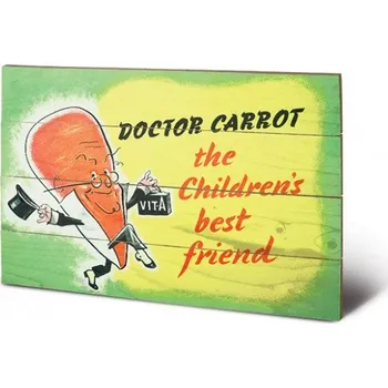 Obraz Dřevěný obraz IWM - doctor carrot