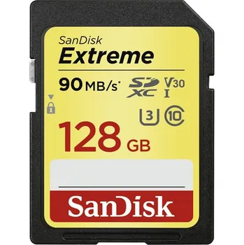 Sandisk Extreme SDXC 128 GB Class 10…