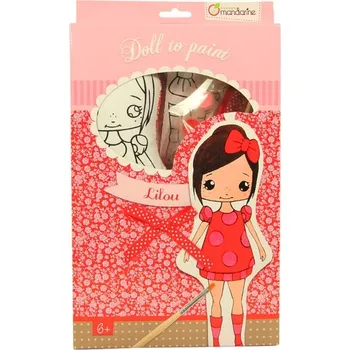 kreativní sada Avenue Panenka k vymalování Mandarine, Lilou