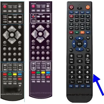 Dálkový ovladač UMC X2629GBTCDUK náhradní