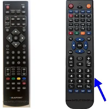 Dálkový ovladač Blaupunkt 3D náhradní st. verze