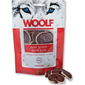 Pamlsek pro psa Woolf Beef Sushi with Cod 100g