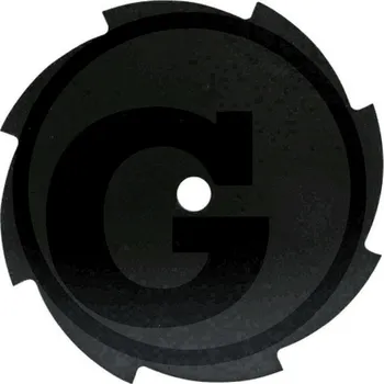 Žací nůž na křovinořez 8 zubů šířka řezu 230 mm otvor 25,4 mm tloušťka 1,4 mm na trávu