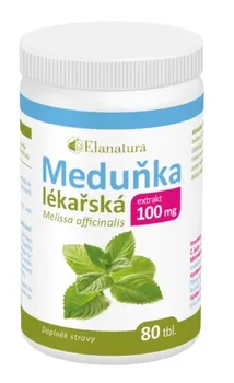 Přírodní produkt Elanatura Meduňka lékařská 100mg extrakt 80 tbl.