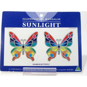 Okenní mandaly Duhový motýl