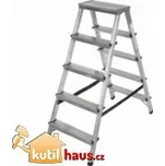 ALDOTRADE Schůdky oboustranné PROFI Al 2x5 - 150 kg