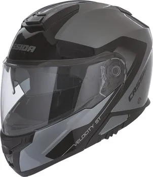 Helma na motorku Cassida Velocity ST černá/stříbrná