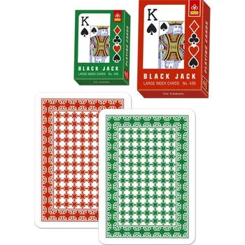 žolíková karta Trefl Black Jack velké indexy 55 ks