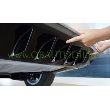 Nárazník Škoda Octavia III-Zadní středový difuzor glossy black