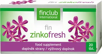 Přírodní produkt FINCLUB fin Zinkofresh 20 tbl.