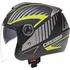 Helma na motorku Cassida Magnum černá/žlutá/šedá, XS