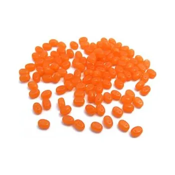 Dětské navlékací korálky Dvoudírkový rokajl oranžová mléčná 10g