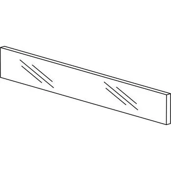 Nábytkové kování Blum ZE7V482G Legrabox čelní sklo čiré pro šířku korpusu 600mm, v. 70mm (nízký)