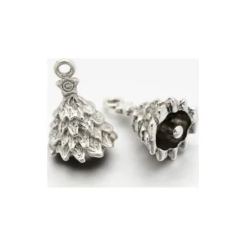 Přívěsek Přívěsek vánoční stromeček 18x12mm