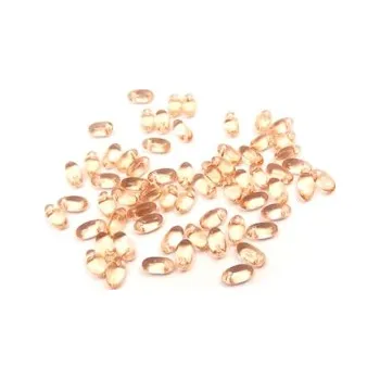 Dětské navlékací korálky Rizo lososová průhledná 4g