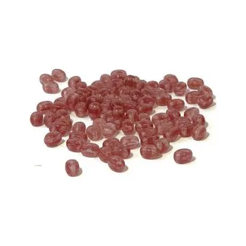 Dětské navlékací korálky Dvoudírkový rokajl bordově hnědá žíhaná 10g