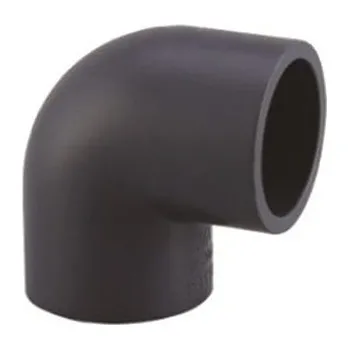 Koleno 90° lepení/lepení - průměr 160mm, k propojení trubek, PVC, černé, 3.6kg (313049)