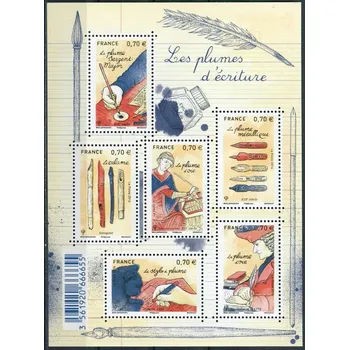 Poštovní známka Post France (2016) MiNr. 6606 - 6611 ** - Francie - BLOCK 349 - pera