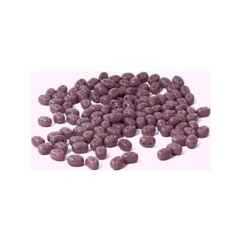 Dětské navlékací korálky Dvoudírkový rokajl tmavě fialová 10g