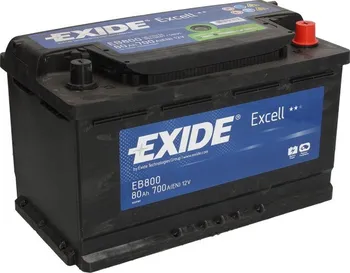 Autobaterie Exide Excell EB800 80Ah 12V 640A