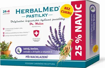 Přírodní produkt Simply You HerbalMed Dr.Weiss bez cukru šalvěj/ženšen + C