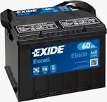 Exide Excell EB608 60Ah 12V 680A