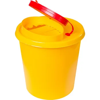 Odpadkový koš Nádoba na zdravotnický odpad (použité jehly) 1,5l - žlutá
