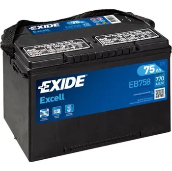 Auto-moto baterie Exide Excell EB758 75Ah 12V 770A