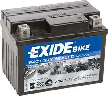 Autobaterie Exide Factory Sealed AGM12-4 3Ah 12V