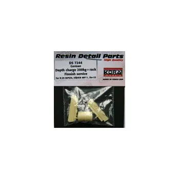 Plastikový model 1/72 Depth charge 200kg+rack (Finnish service)