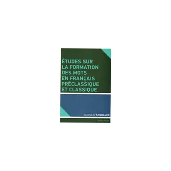Études sur la formation des mots en…