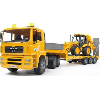 autíčko Bruder 2776 Man návěs + traktor JCB