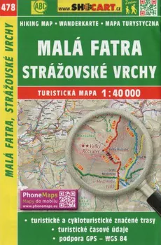 Malá Fatra, Strážovské vrchy (478) 1:40 000 - Shocart