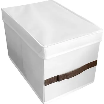 Coronet Úložný box s víkem do skříně L 50x38x24 cm bílý Úložný box Coronet Úložný box s víkem do skříně L 50x38x24 cm bílý