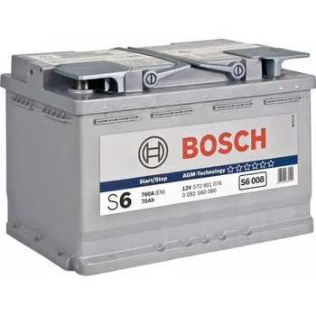 Autobaterie Bosch S6 12V 70Ah 760A 0092S60080 