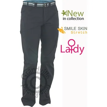 Dámské kalhoty Warmpeace Comet Lady Black M neukončená délka