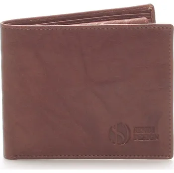 Peněženka Elegantní kožená hnědá peněženka - Sendi Design 46 hnědá