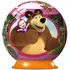 3D puzzle Ravensburger puzzleball Maša a Medvěd 72 dílků