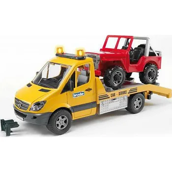autíčko Bruder 2535 Mercedes Benz odtahovka s Jeepem