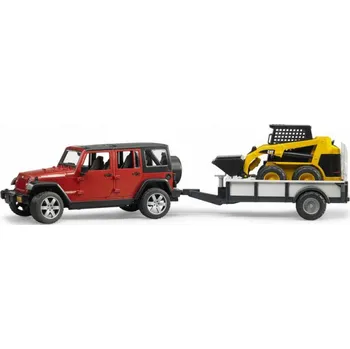 autíčko Bruder 2925 Jeep Wrangler Unlimitad Rubicon s nakladačem Bob 2431