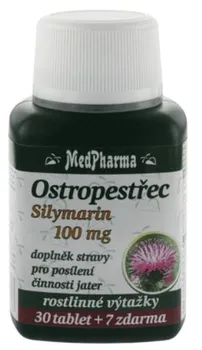 Přírodní produkt Medpharma Ostropestřec + Silymarin 100 mg