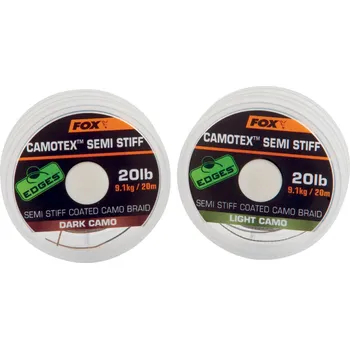 Fox Edges Camotex Semi Stiff Dark Camo 20 m, 15 lb